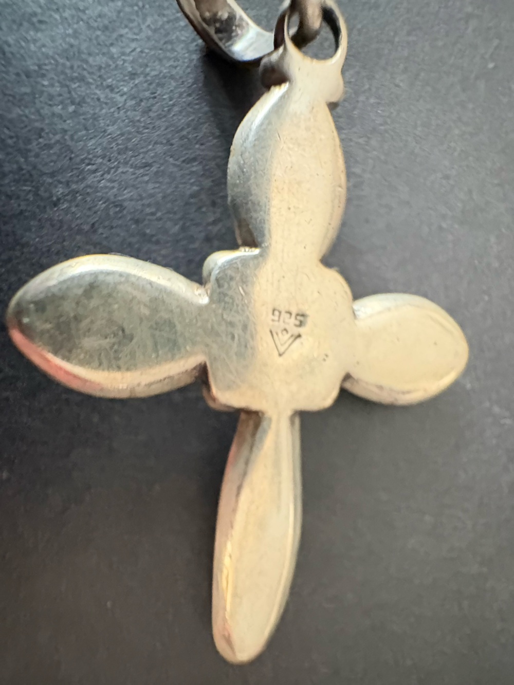 Silpada Credence Sterling Silver and Freshwater Pearl Cross Pendant - Picture 3 of 6